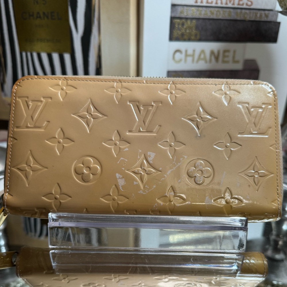 Louis Vuitton Gold Monogram Zipper Wallet
